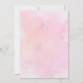 Rosa Frühlingshändler mit Blütenpracht 1. Geburtst Dankeskarte (Rückseite)