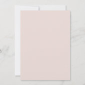 Rosa Frühlingshochzeit mit Mint-Touch Einladung (Rückseite)