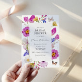 Rosa Frühlingshuppe Blume Brautparty Einladung