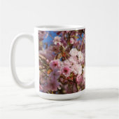 Rosa Frühlingskirschblüte Kaffeetasse (Links)