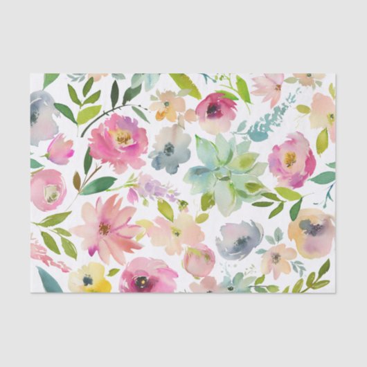 Rosa Frühlingsmüttertagssammlung Seidenpapier (Vorderseite)