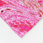 Rosa Frühlingspinne Fleecedecke (Ecke)