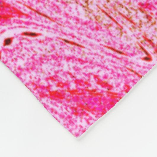 Rosa Frühlingspinne Fleecedecke (Ecke)