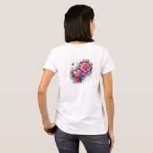 Rosa Frühlingssäule Glitzer Herzverglasung Beste M T-Shirt (Schwarz voll)