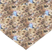 Rosa Frühlingssonne Blume blüht Natur Kunstmuster Kurzer Tischläufer (Ecke)