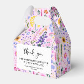 Rosa Frühlingssonne Wildblume Girl's First Birthda Geschenkschachtel (Vorderseite)