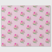 Rosa Frühlingstrends blühend fröhlich Geschenkpapier (Flach)