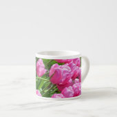 Rosa Frühlingtulips Espresso Tasse (Vorderseite Rechts)