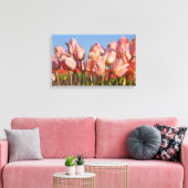 Rosa Frühlingtulis Leinwanddruck (Insitu (Wohnzimmer))