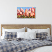 Rosa Frühlingtulis Leinwanddruck (Insitu (Schlafzimmer))