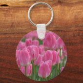 Rosa Frühlingtulis Schlüsselanhänger (Vorderseite)