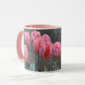 Rosa Frühlingtulis Tasse (Vorderseite Links)