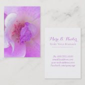 *~* rosa Fuchia Lavendel-violette Visitenkarte (Vorne/Hinten)