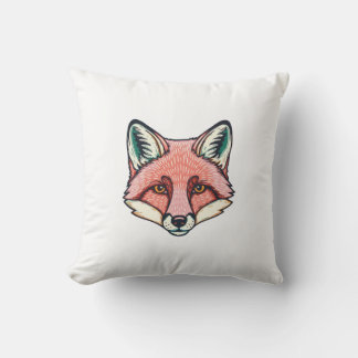 Rosa Fuchsgesicht Kissen