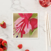 Rosa Fuchsia Aquarell Blume Blumendekor Serviette (Beispiel)