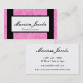 Rosa führt persönlicher Assistenten-Visitenkarte Visitenkarte (Vorne/Hinten)