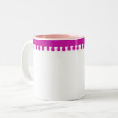 Rosa Fun-Tasse Zweifarbige Tasse (Vorderseite Links)