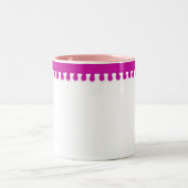 Rosa Fun-Tasse Zweifarbige Tasse (Mittel)