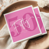Rosa Fünfzig 50. Fünfzigster Geburtstagsparty