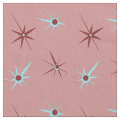 Rosa Fünfzigerjahre Sternexplosion Stoff (Nahaufnahme)