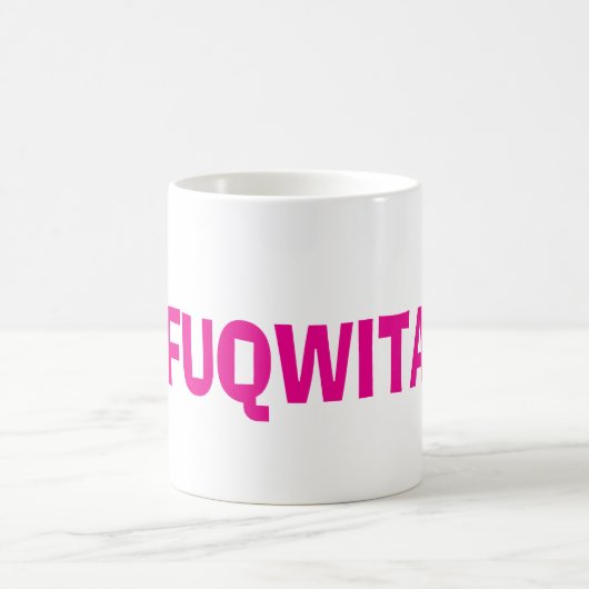 Rosa Funk Unfuqwitable Tasse (Mittel)