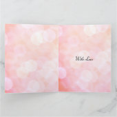 Rosa funkeln moderne Happy Birthday Schwester Karte (Innenseite)