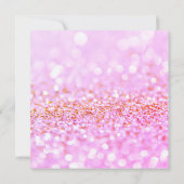 Rosa Funkeln Staunen Einladung 2 (Rückseite)