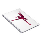 Rosa funkelnd Ballerina Notizblock (Rechte Seite)