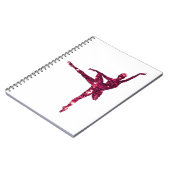 Rosa funkelnd Ballerina Notizblock (Linke Seite)