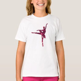 Rosa funkelnd Ballerina T-Shirt