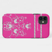 Rosa funkelnd Diamanttiara-Herzen iPhone 5 Fall Case-Mate iPhone Hülle (Rückseite (Horizontal))