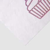 Rosa funkelnd Geburtstags-Kuchen-Seidenpapier Seidenpapier (Ausschnitt)