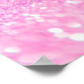 Rosa Funkelnd Glitzer Butterfly Princess Poster (Ecke)