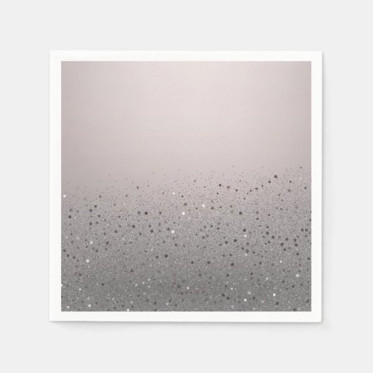 Rosa Funkelnd Glitzer Sweet 16 Birthday Party Serviette (Vorderseite)