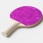Rosa funkelnd GlitzerGirly Ping Pong Paddel 2 Tischtennis Schläger (Vorderseite)