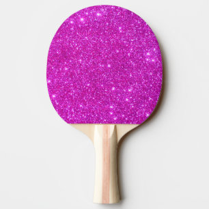 Rosa funkelnd GlitzerGirly Ping Pong Paddel 3 Tischtennis Schläger