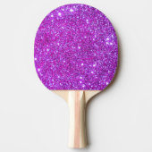 Rosa funkelnd GlitzerGirly Ping Pong Paddel 3 Tischtennis Schläger (Vorderseite)