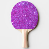 Rosa funkelnd GlitzerGirly Ping Pong Paddel 4 Tischtennis Schläger (Rückseite)