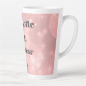 Rosa Funkelnd Reiki Practitioner personalisiert Milchtasse (Rechts)