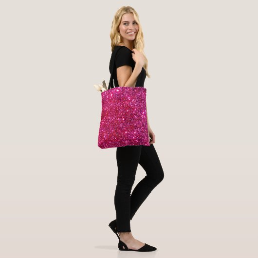 Rosa funkelnd Tragetaschen-Prinzessin Glittery Fun Tasche (Am Model)