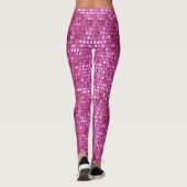 Rosa funkelnde Extravagante Leggings (Rückseite)