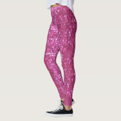 Rosa funkelnde Extravagante Leggings (Links)