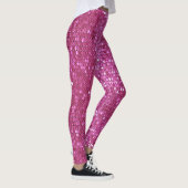 Rosa funkelnde Extravagante Leggings (Rechts)