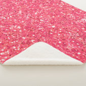 Rosa, funkelnde Glitzer, Geschenk für sie Sherpadecke (3/4)