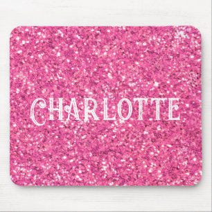 Rosa funkelnde Glitzer-Maus-Pad Mousepad