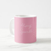 Rosa funkelndes Kleid Kaffeetasse (Vorderseite Links)