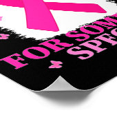 Rosa für einen besonderen Brustkrebs-Weltcup Poster (Ecke)