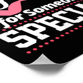 Rosa für einen speziellen Brustkrebs Poster (Ecke)