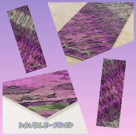 Rosa Fuschia Lila und grüne Abstrakte Yoga Mat Yogamatte