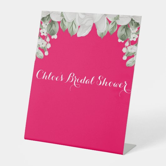 Rosa Fushia Sockelschild (Vorderseite)